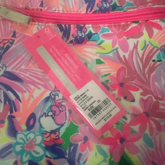 NWT Lilly Pulitzer X Disney Parks Dreamin' Pink Full Size Backpack Limited Ed - Picture 6 of 9